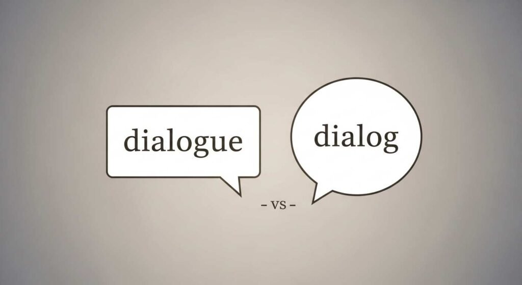 dialogue vs dialog