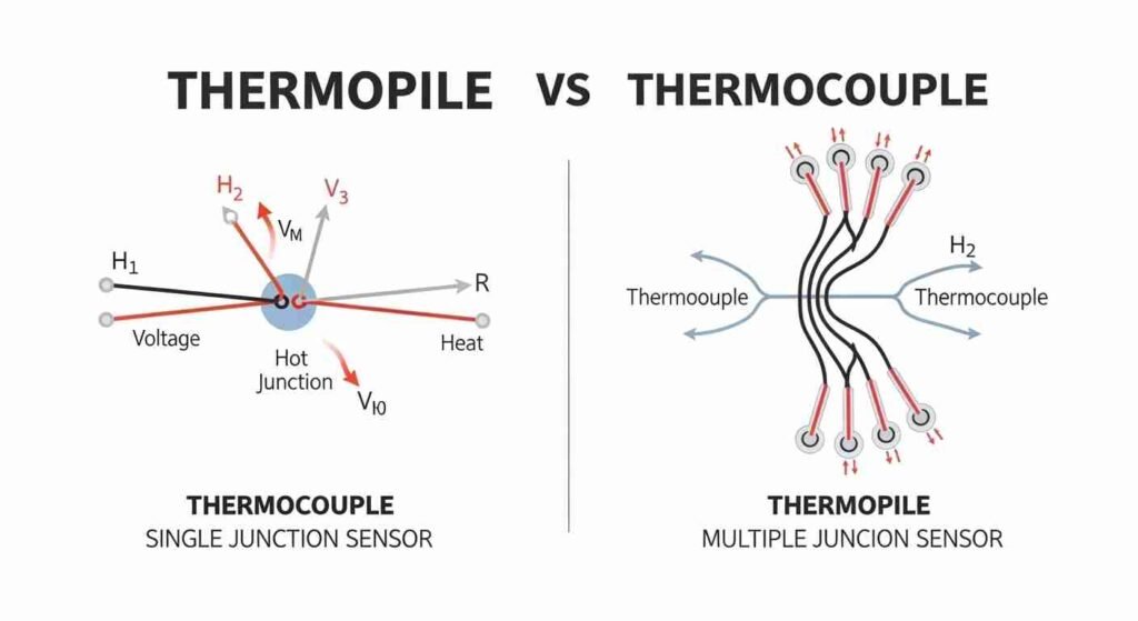 thermopile vs thermocouple
