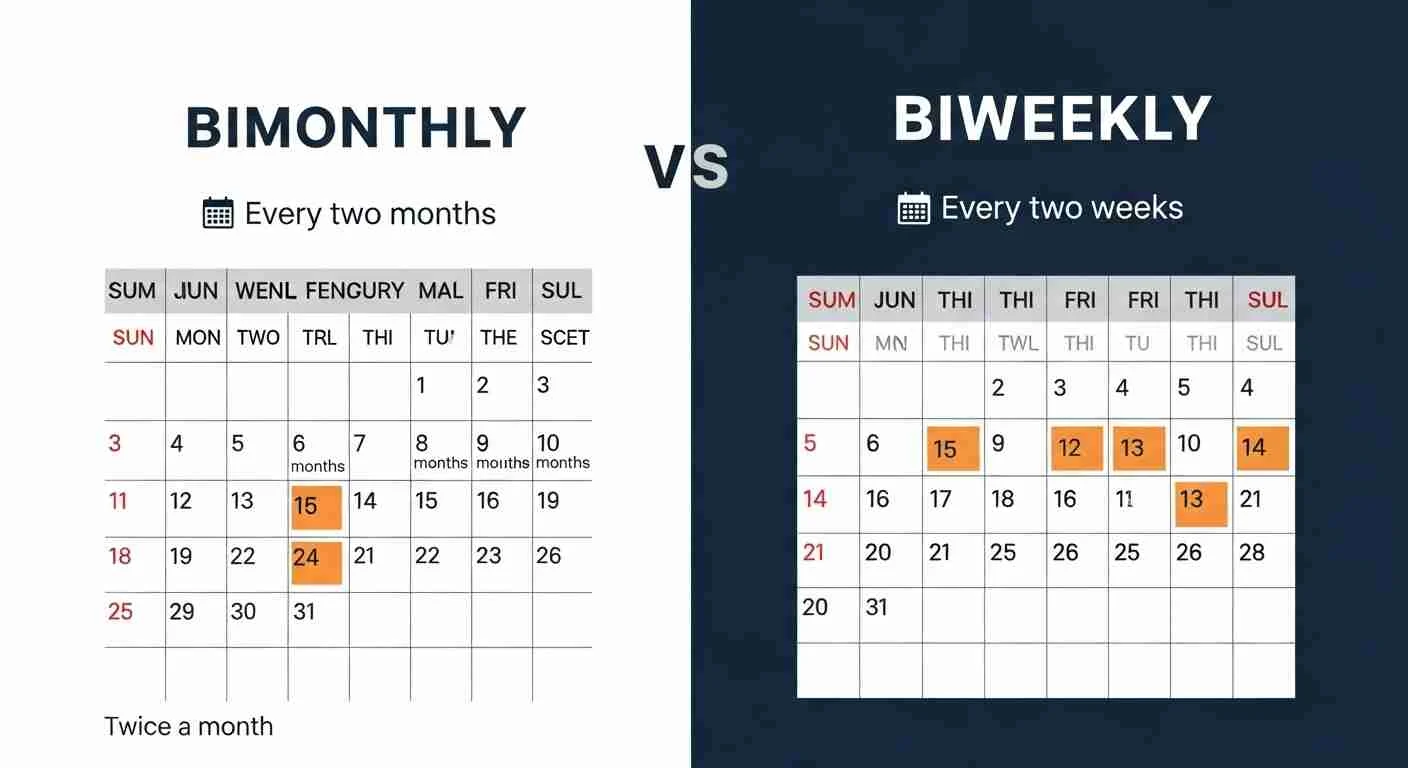 Bimonthly vs Biweekly Differences Meaning Usage Examples and Common ...