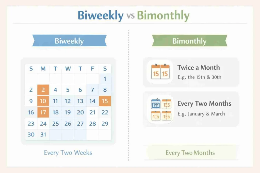 biweekly vs bimonthly
