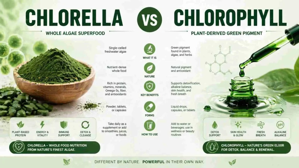chlorella vs chlorophyll