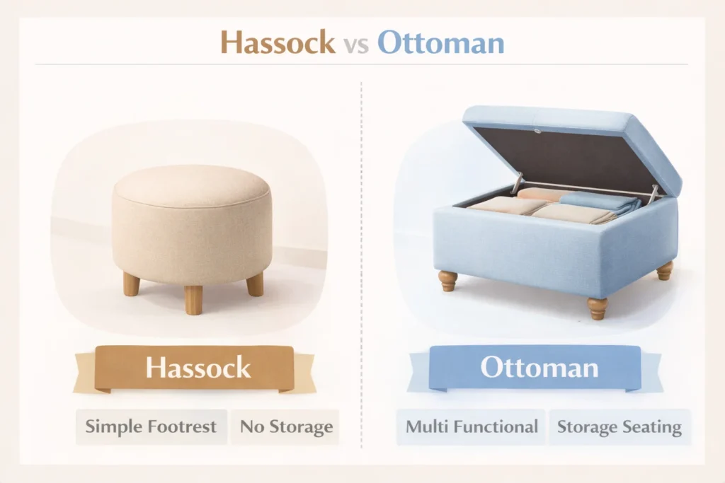 hassock vs ottoman