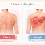 hives vs shingles