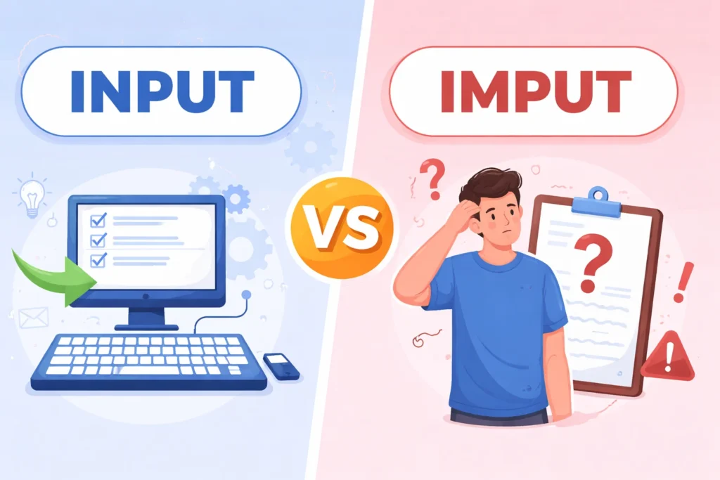 input vs imput