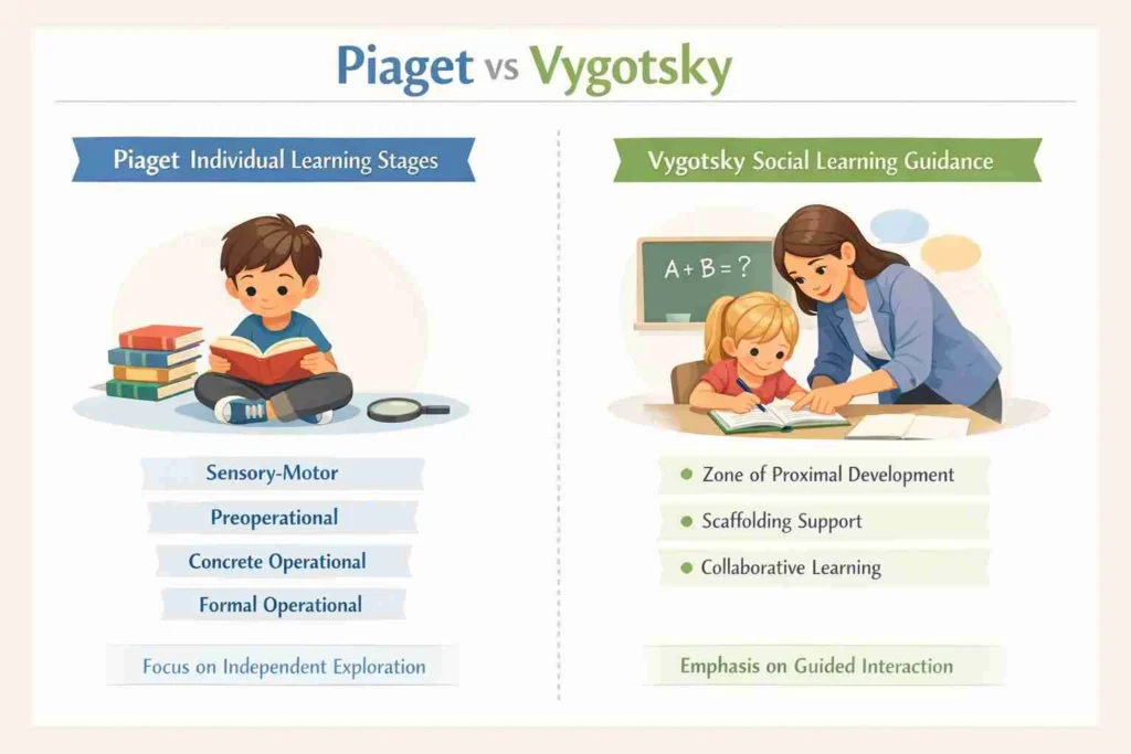 piaget vs vygotsky