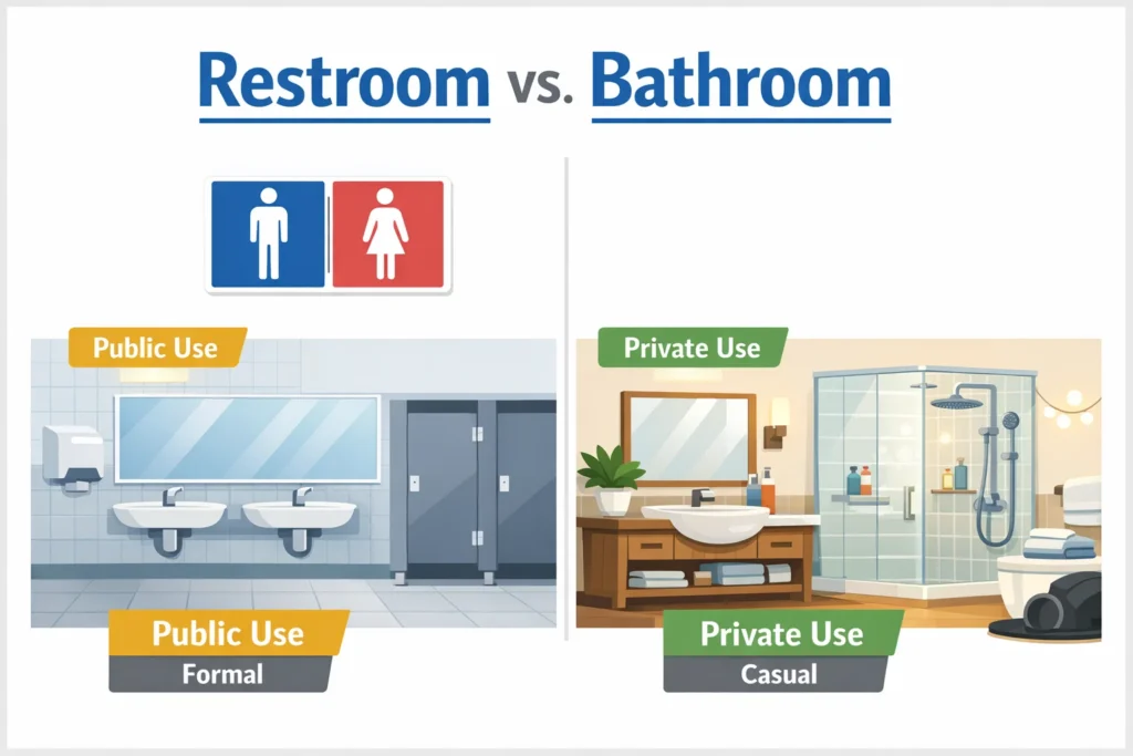 restroom vs bathroom