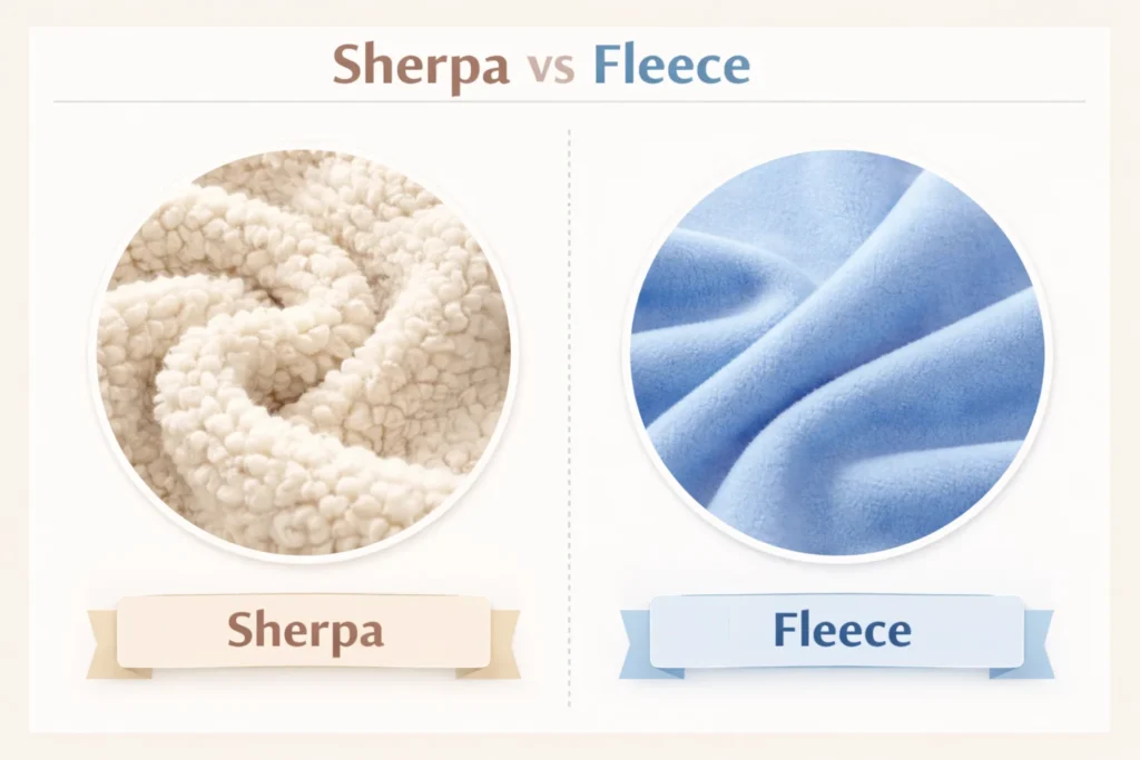 sherpa vs fleece
