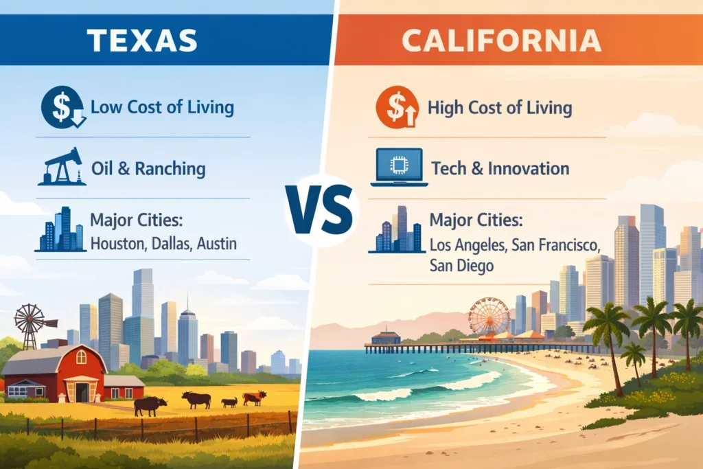 texas vs california