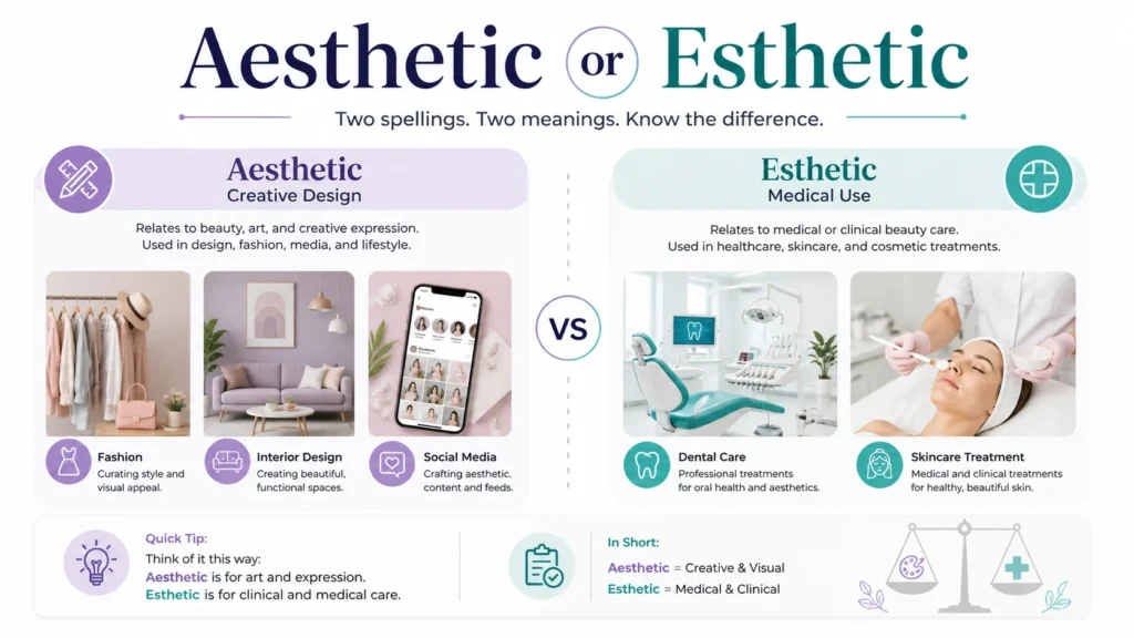 esthetic or aesthetic