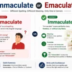 immaculate or emaculate