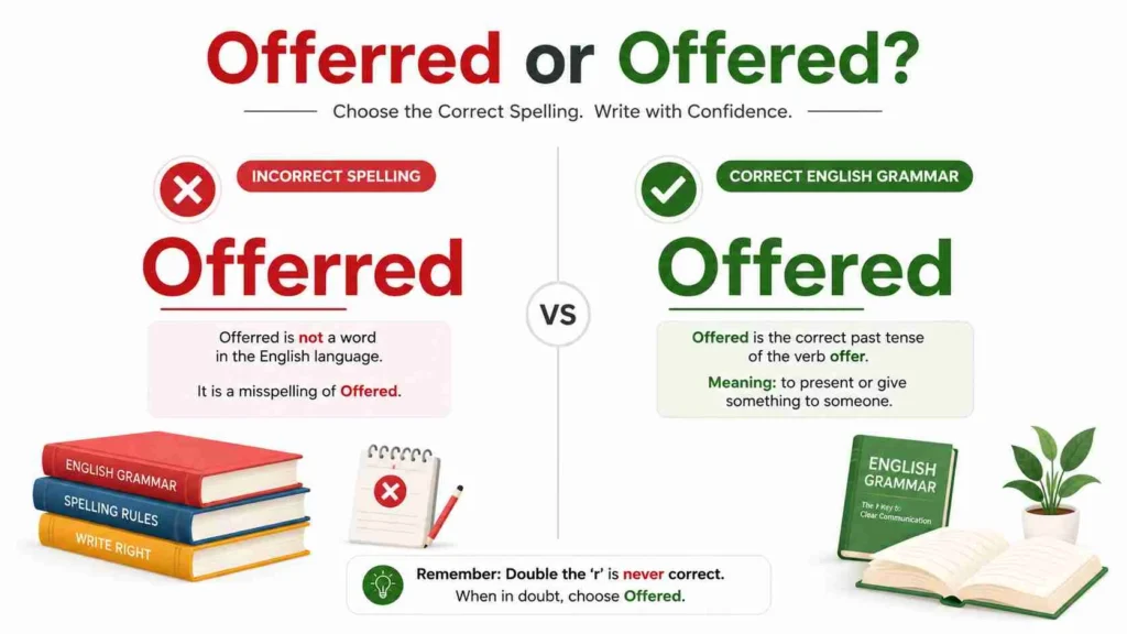 offerred or offered