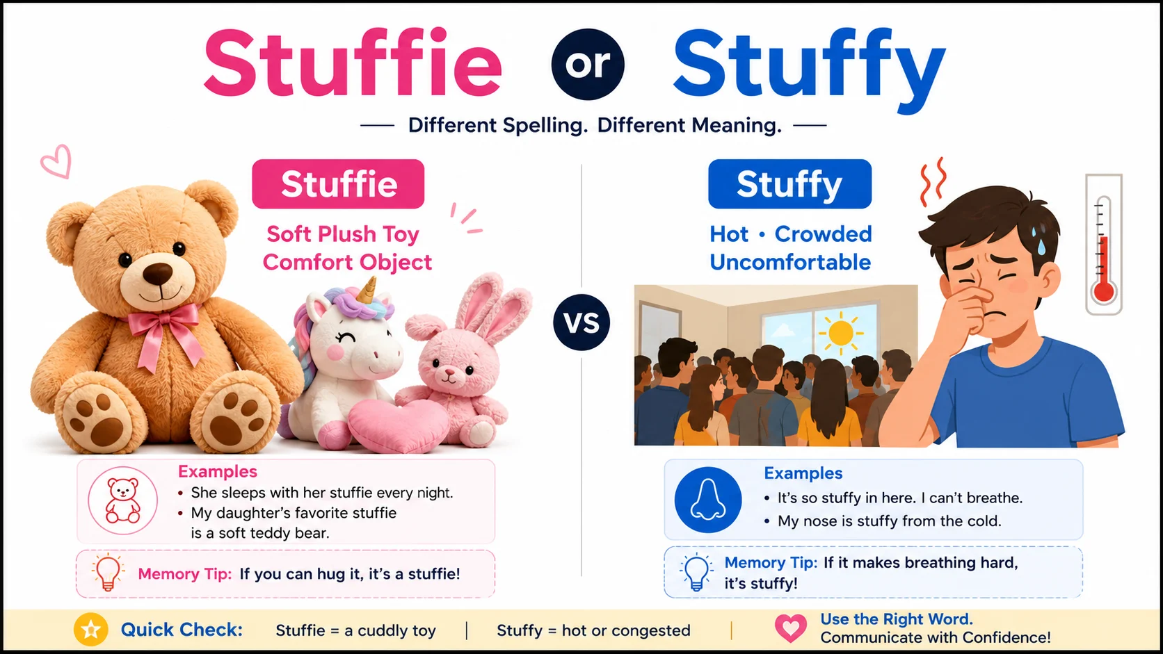 Program Stuffy Stuffie or Stuffy: Differences Meaning Usage Examples & Common Mistakes ...