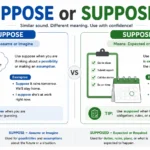 suppose or supposed
