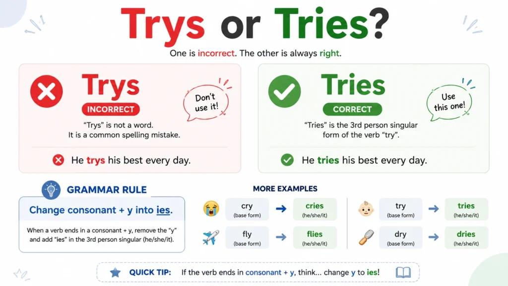 trys or tries