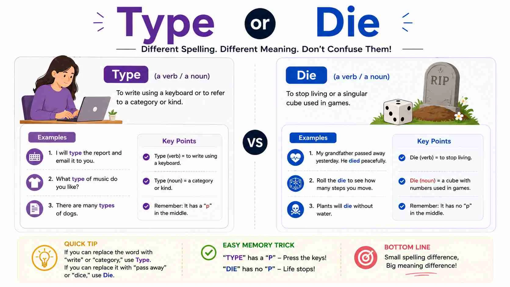 type or die