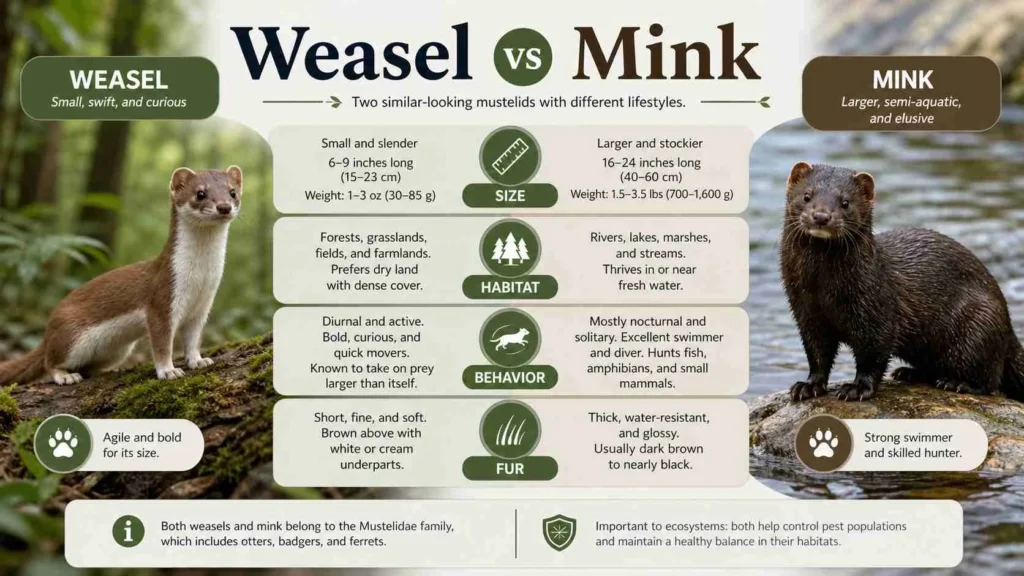 weasel vs mink