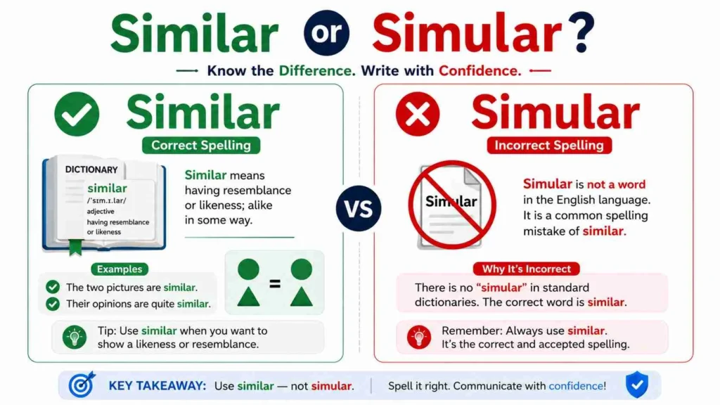 similar or simular