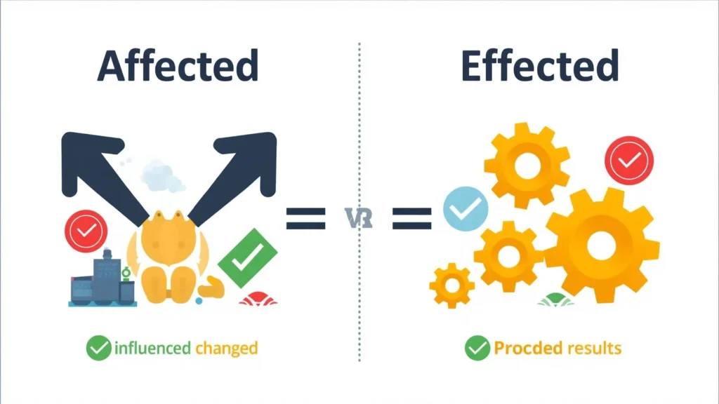 affected or effected