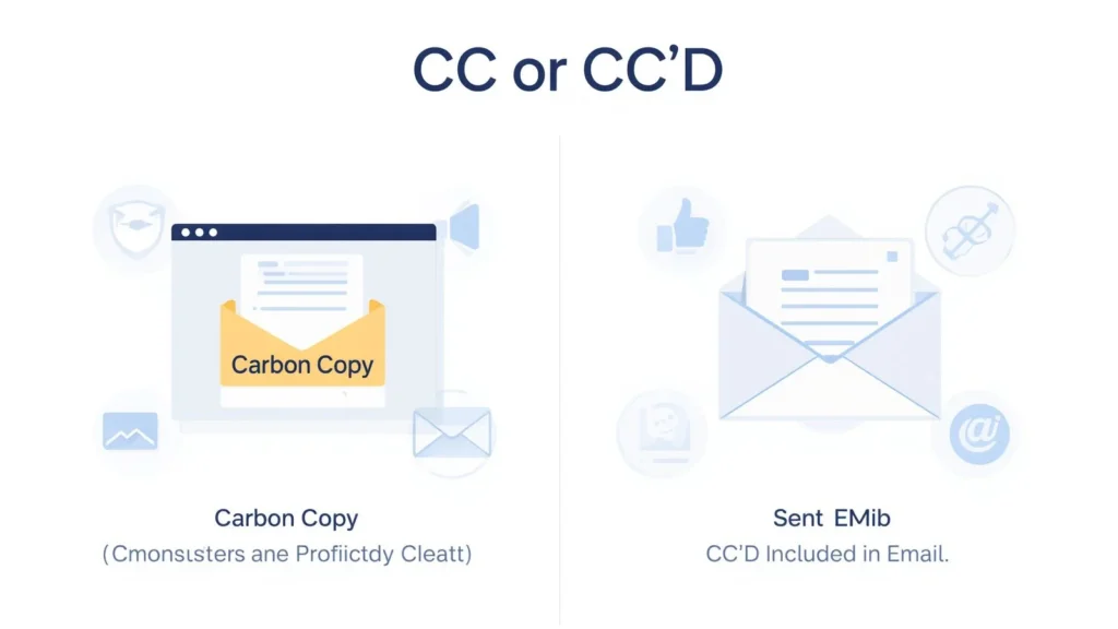 cc or cc'd