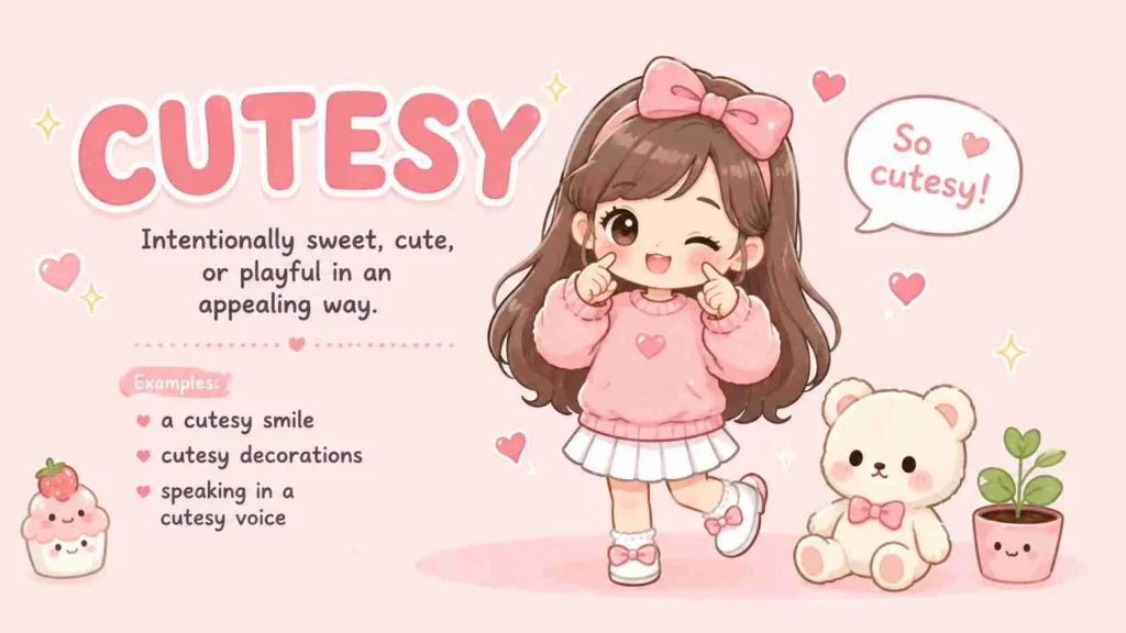 cutesy or cutsie