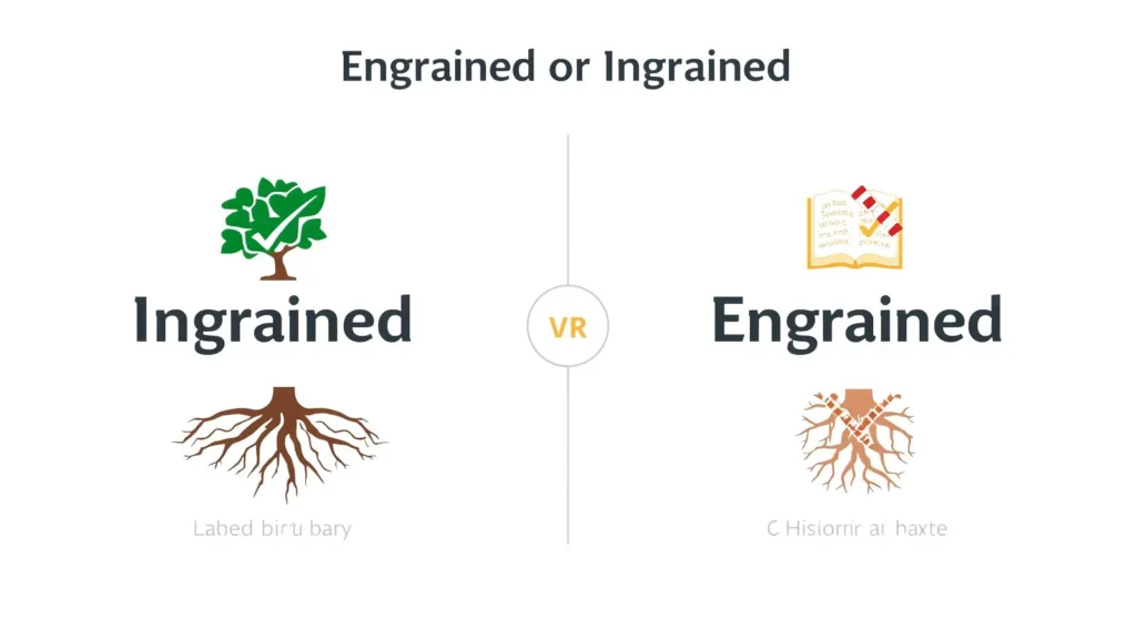 engrained or ingrained