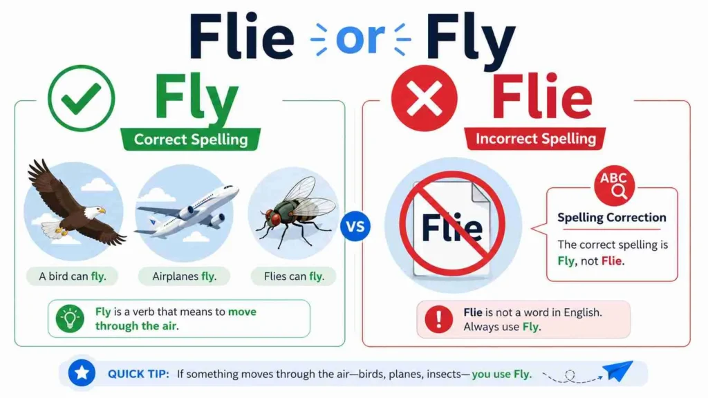 flie or fly