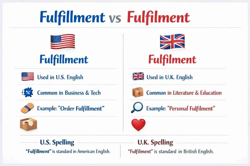 fulfillment or fulfilment