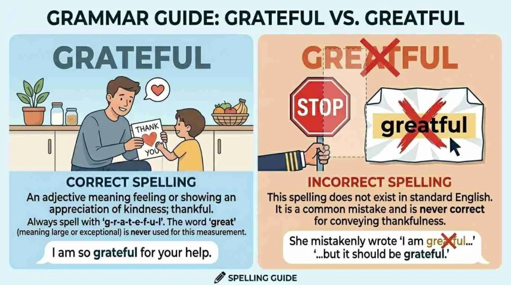 grateful or greatful