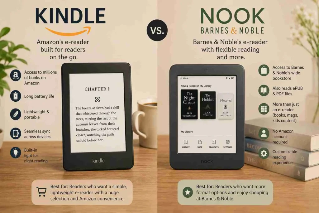 kindle or nook