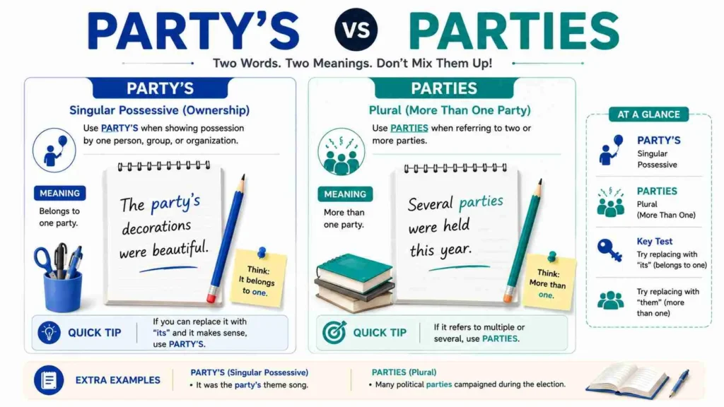 party's or parties
