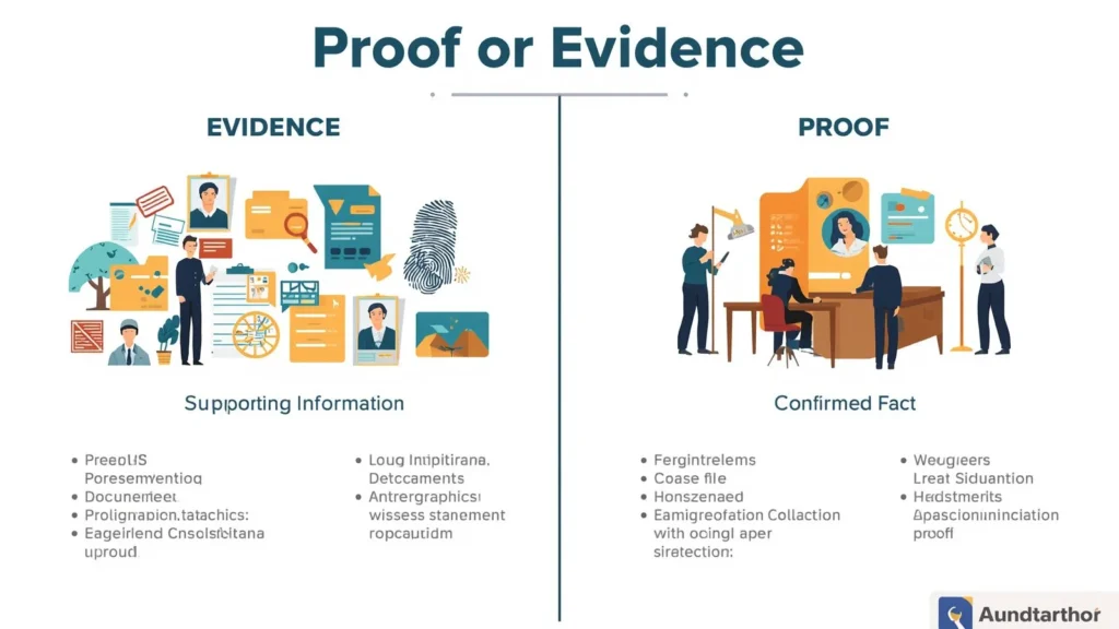proof or evidence