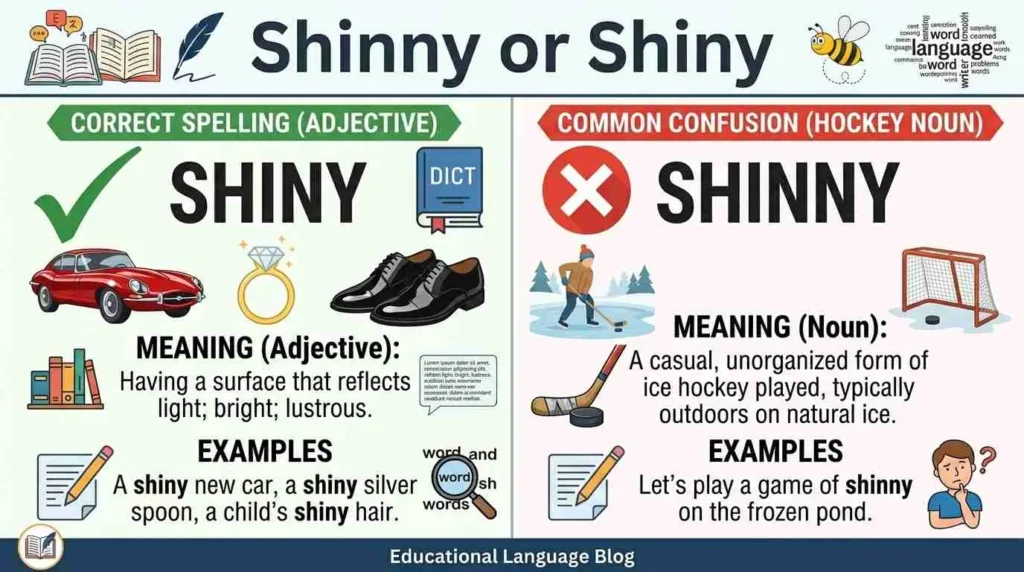 shinny or shiny