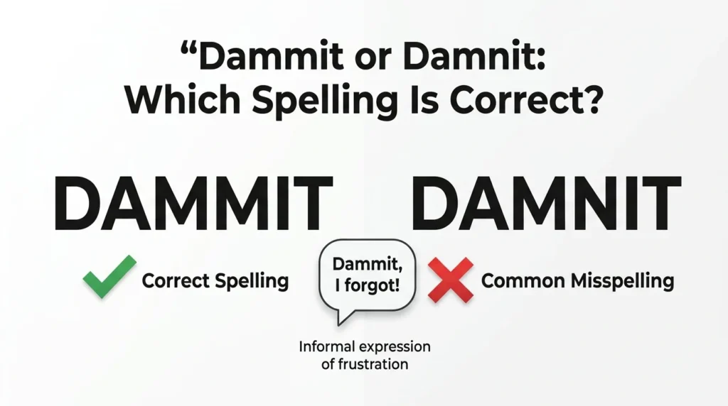 dammit or damnit