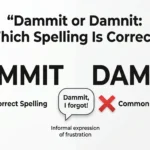 dammit or damnit