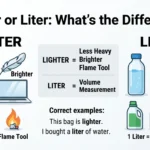 lighter or liter