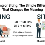 sitting or siting