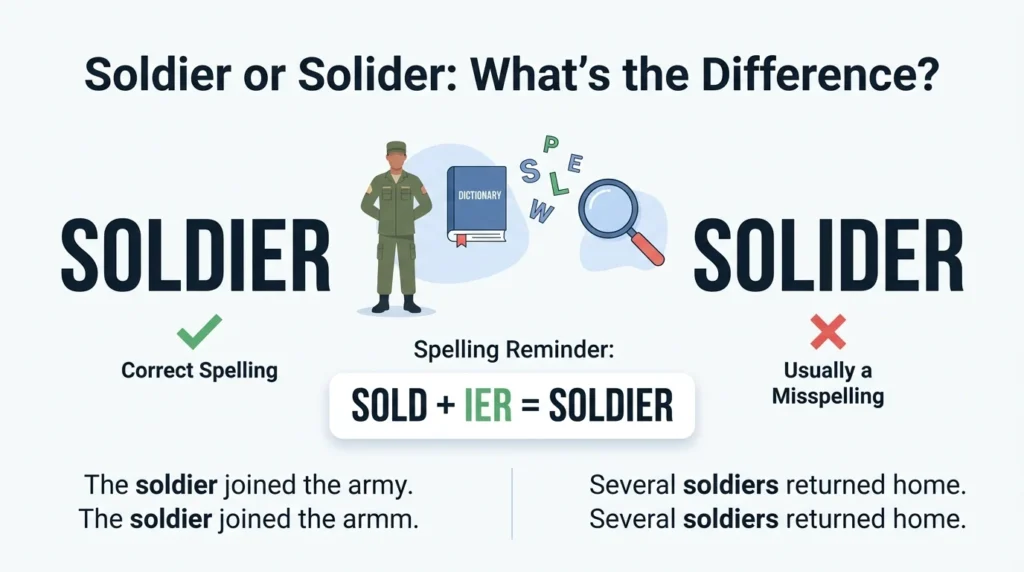 soldier or solider