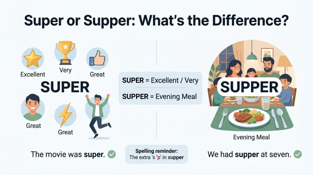 super or supper