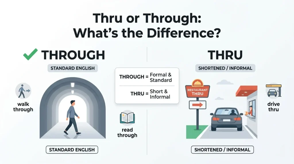 thru or through