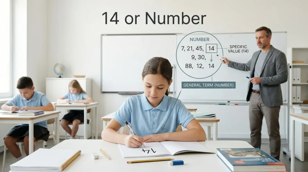 14 or number