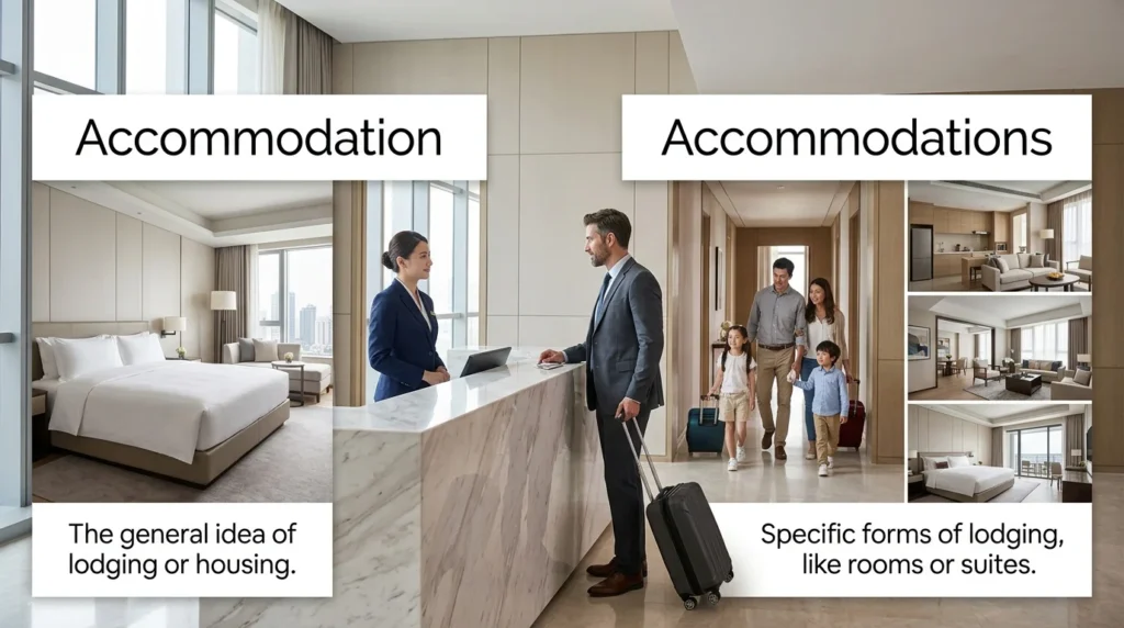 accommodation or accommodations