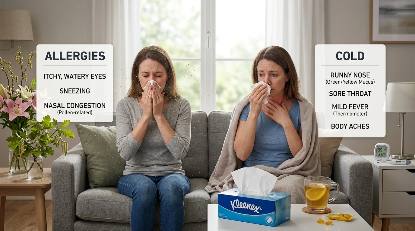 allergies or cold