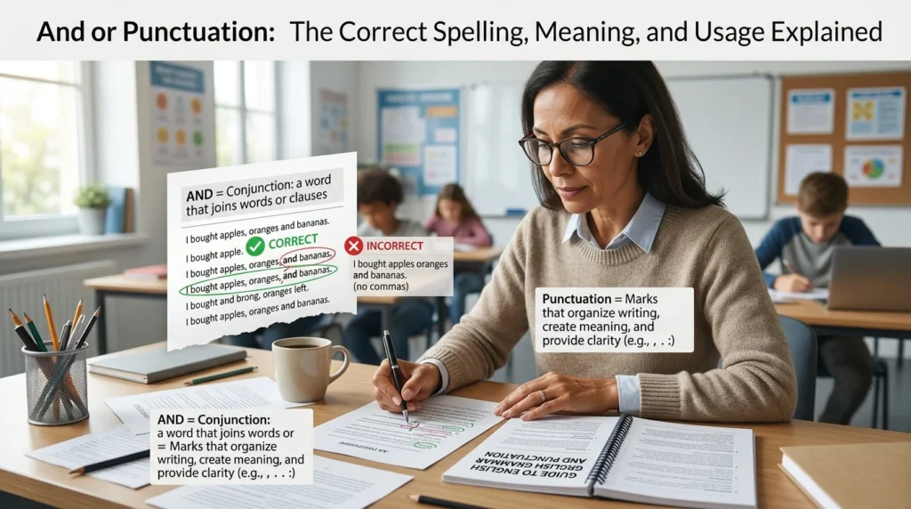 and or punctuation