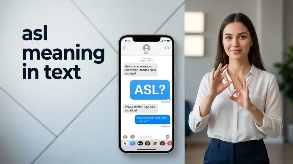 asl meaning in text