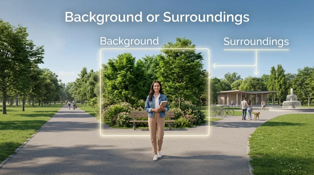 background or surroundings