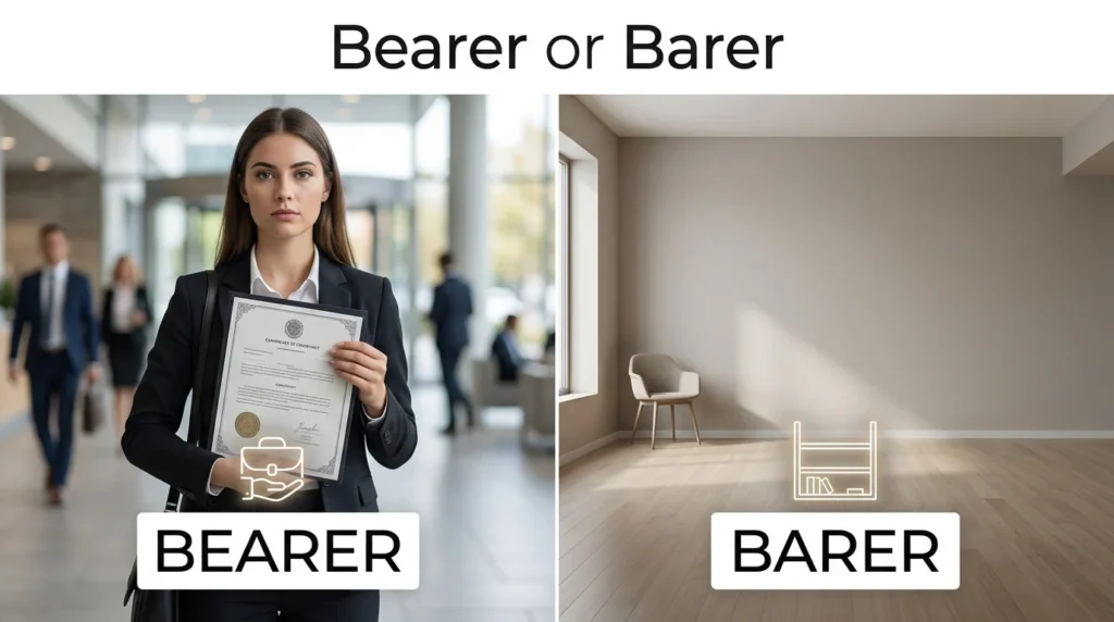 bearer or barer