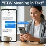 btw meaning in text