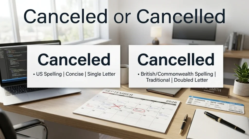 canceled or cancelled