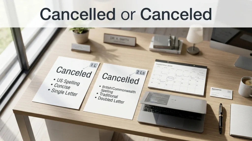 cancelled or canceled