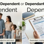 dependent or dependant